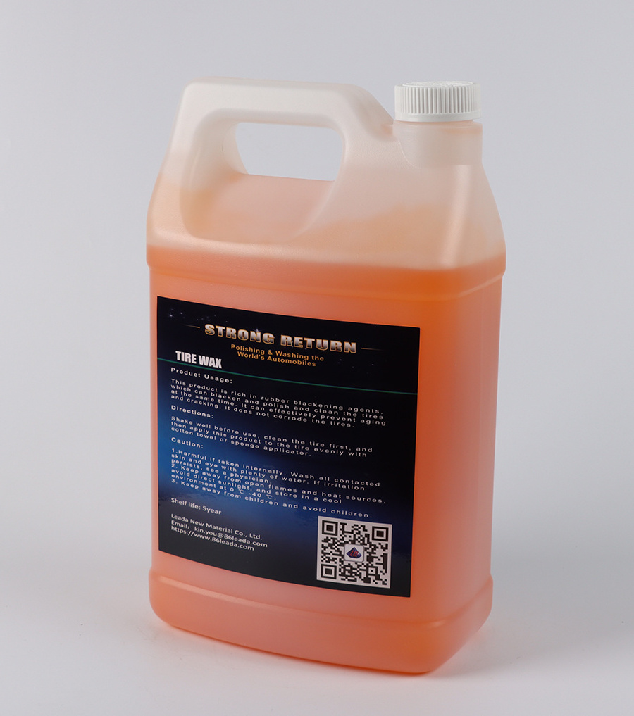 High quality water based high shine  wax coating for car detailing tire cleaning spray tire dressing