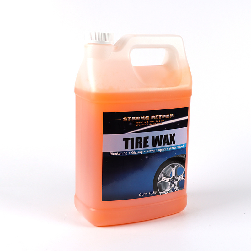 water based tyre cleaner coating wax car detailing tire wax spray High Shine Tyre Gel 703B