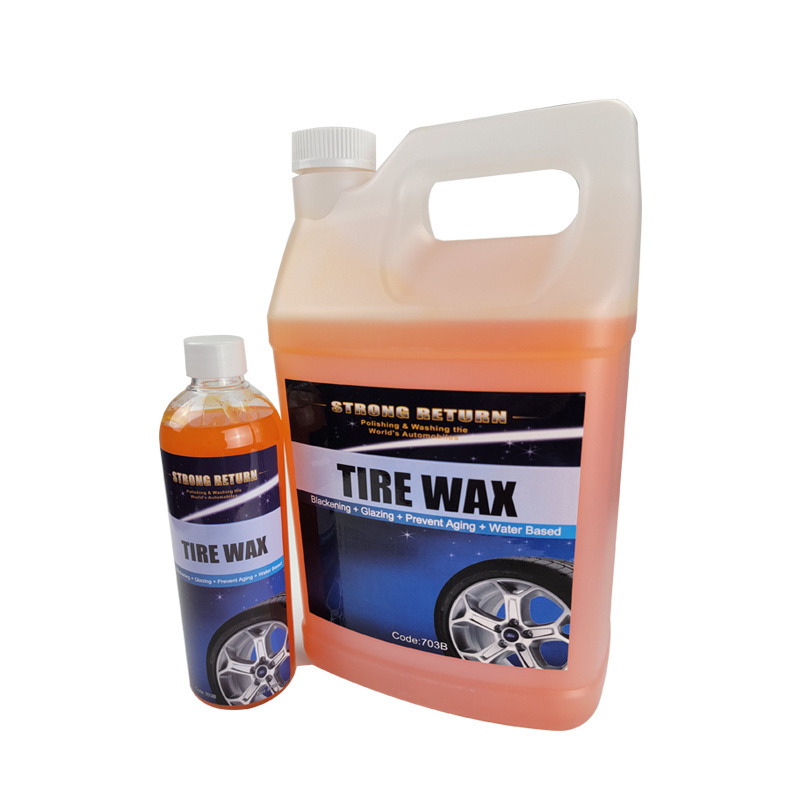 water based tyre cleaner coating wax car detailing tire wax spray High Shine Tyre Gel 703B