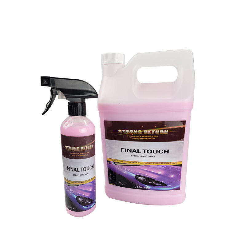 quick detailing wax spray  quick coat ceramic coating  final touch spray