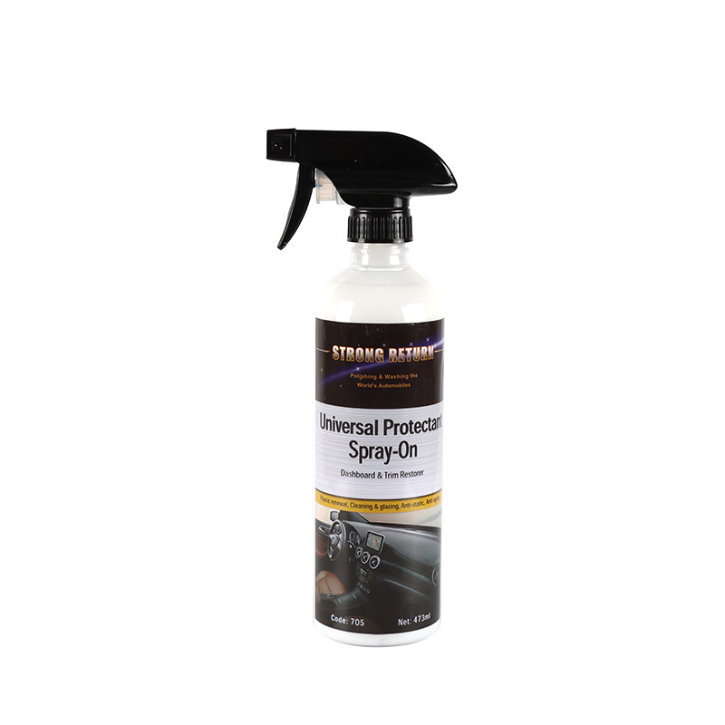 rubber renew polish wax spray plastic trim restore shine dashboard clean polish spray