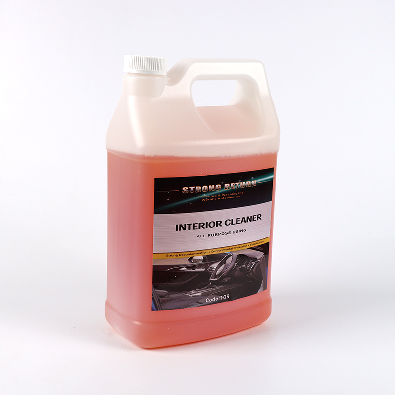 Car care interior cleaner degreaser