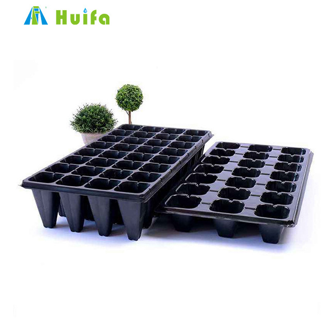 200 Cells Black Plastic Plug Seed Starting Grow Germination Trays For Plant Propagation Nursery Seedling