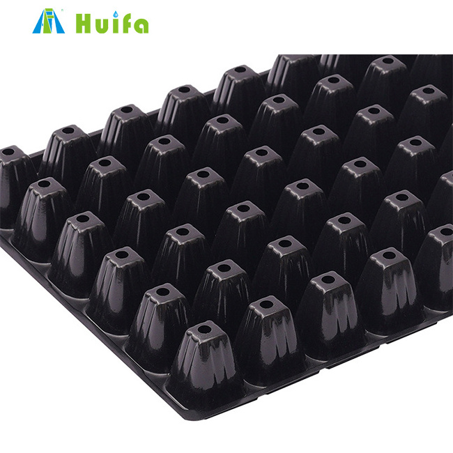 200 Cells Black Plastic Plug Seed Starting Grow Germination Trays For Plant Propagation Nursery Seedling