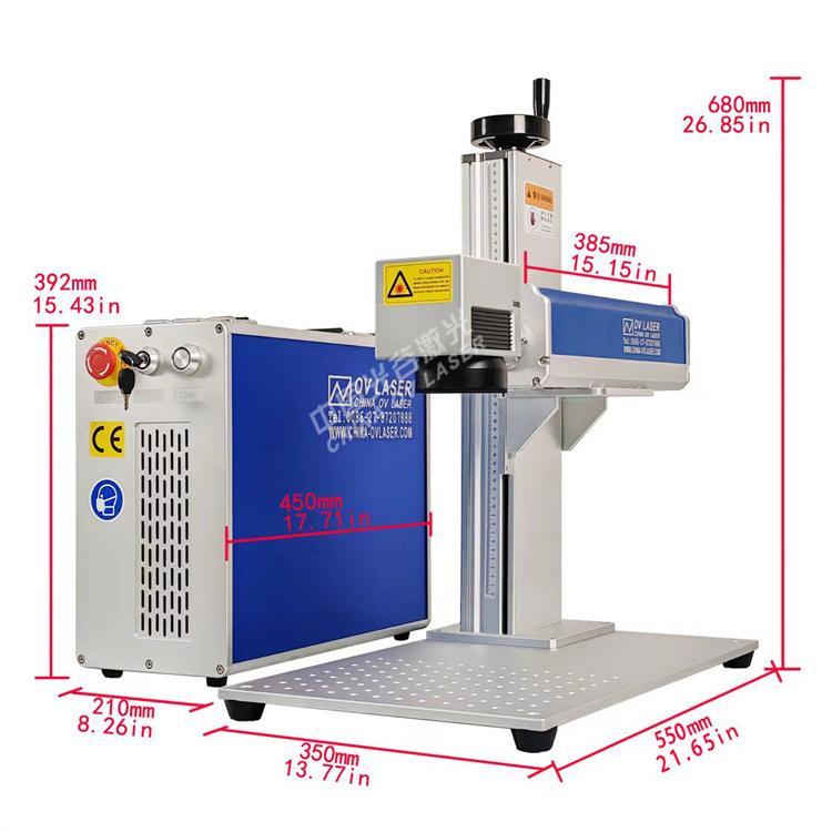 JPT Mopa Laser 30W 50W 60W 100W 200W JPT Mopa M7 Color Fiber Laser Marking Engraving Machine