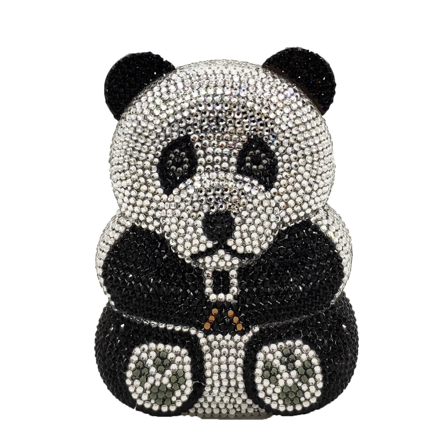 High Quality Ladies Party Bear Rhinestone Clutch Evening Bags Women Bling Crystal Bear Clutch Bag Crystal Purse For Woman