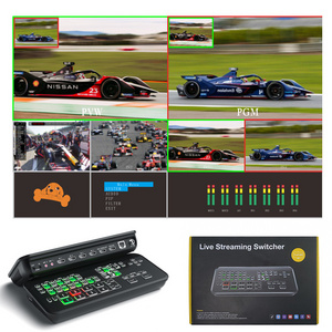 RGB one-click chroma multi-format hdmi video mixer recording live production switch 4k mini Live streaming video switcher