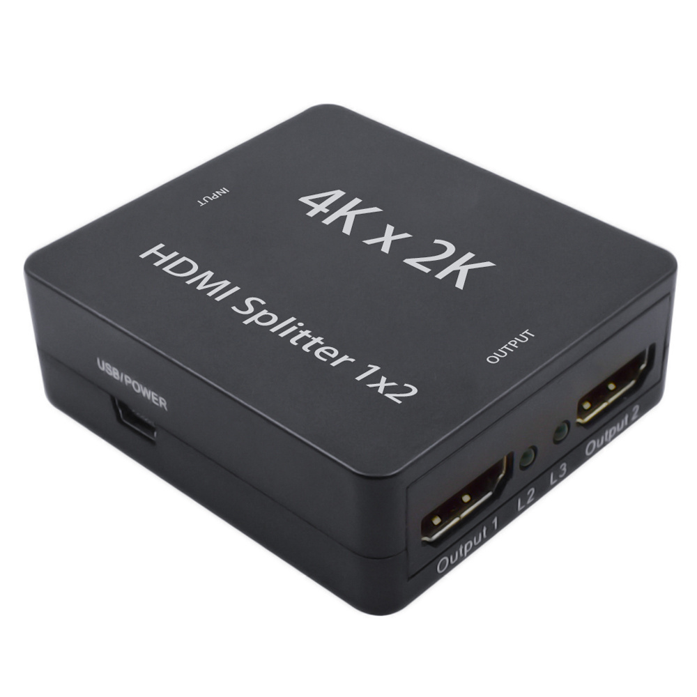 4K 1x2 HDMI Splitter 1 in 2 out