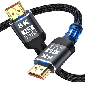 Lijie Factory 3m HDMI Cable 2.1 Aluminum Metal Gold Plated Bare Copper Advanced Ultra High Speed Cable HDMI 2.1