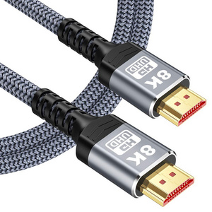 lijie HDMI 2.1 8K UHS high speed v2.1 braided HDMI 2.1 cable 8K 60Hz 4K 120hz customized cable