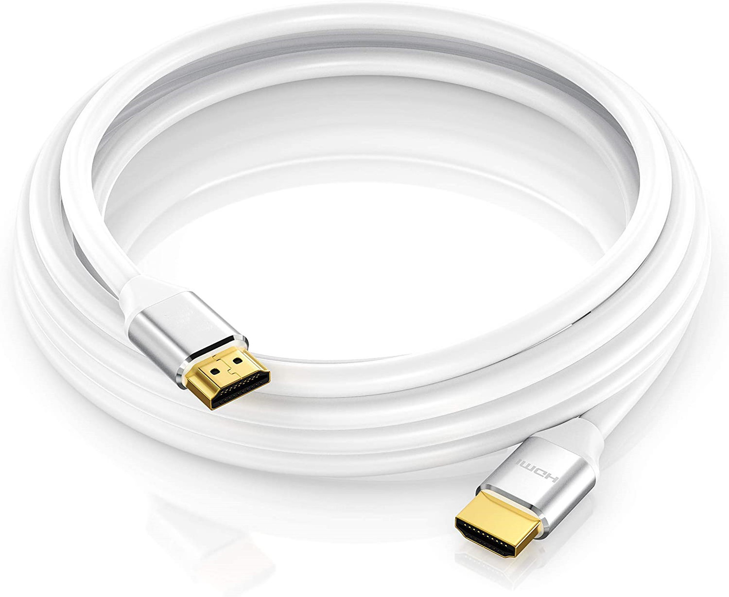 hdmi 8k Cable support 4K@120fps 8K white High Speed 48Gbps 7680P, HDCP 2.2, 4:4:4 HDR v2.1 hdmi 2 cable gold