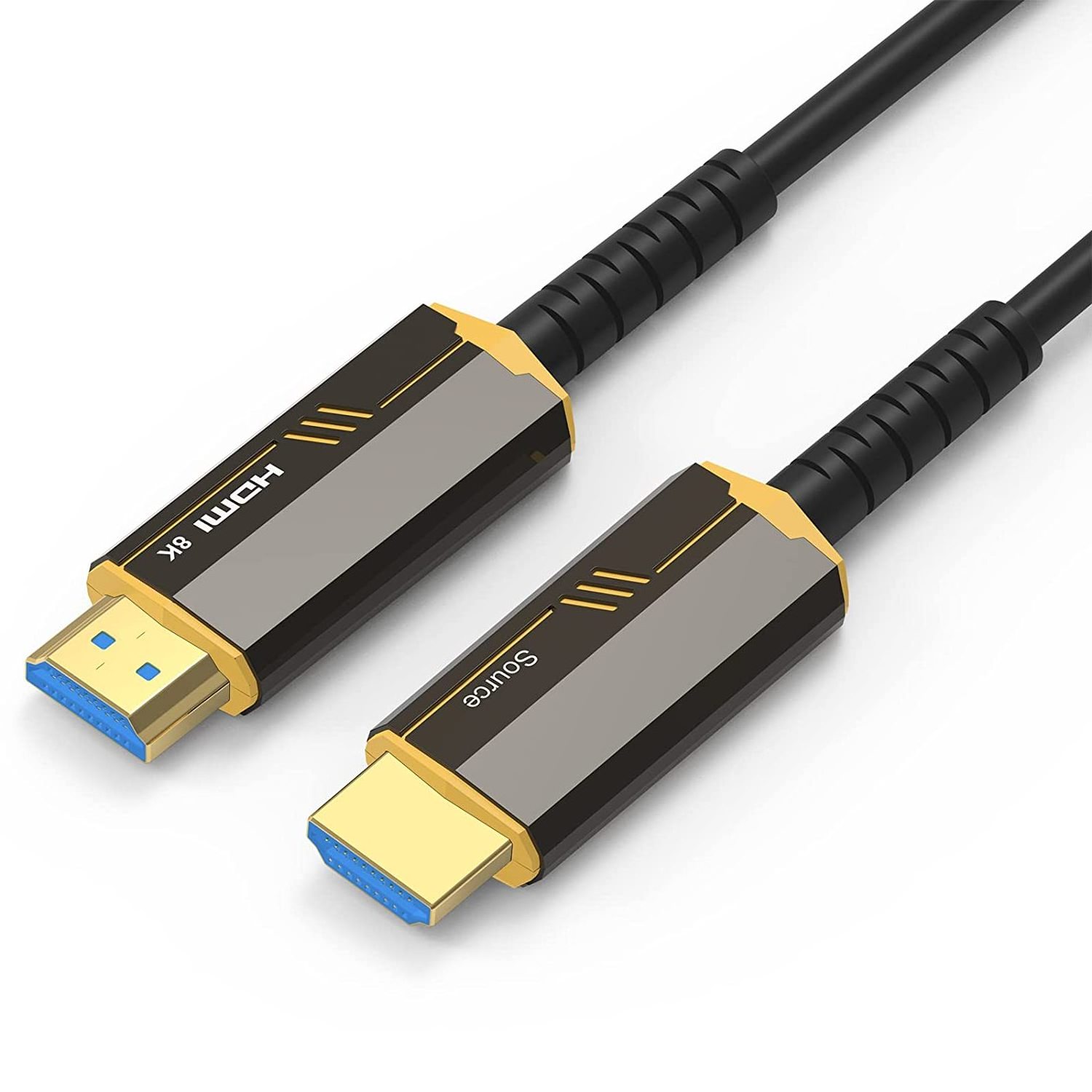 8K Fiber Optic HDMI Cable 30ft Active HDMI 2.1 Cable AOC UHD 48Gpbs 8K@60Hz 4K@120Hz, Support Dynamic HDR, eARC,  Atmos