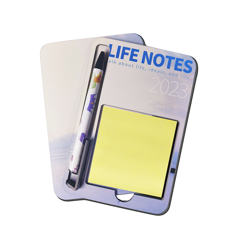 Sublimation notepad holder MDF notepad tray with pen holder