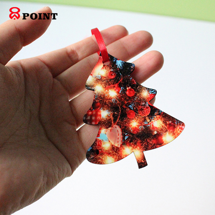 MDF sublimation plain Christmas ornaments Christmas flat ornaments