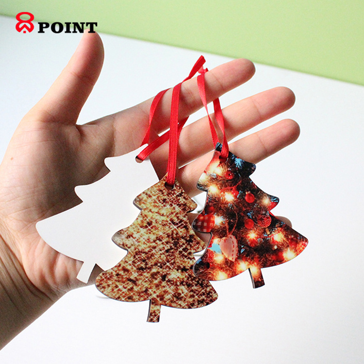 MDF sublimation plain Christmas ornaments Christmas flat ornaments