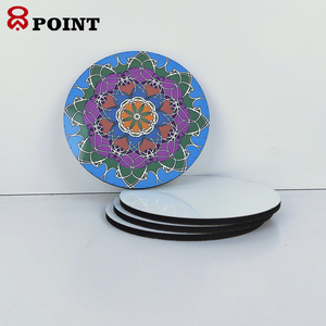 Eco-Friendly Feature and Wood Material  Round wooden coasters wedding souvenirs cup holder mat