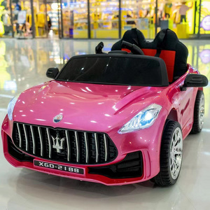 Selling Children's Electric Car Four-wheel Remote Control Baby Toy Car Can Sit In Adult Double Child Car