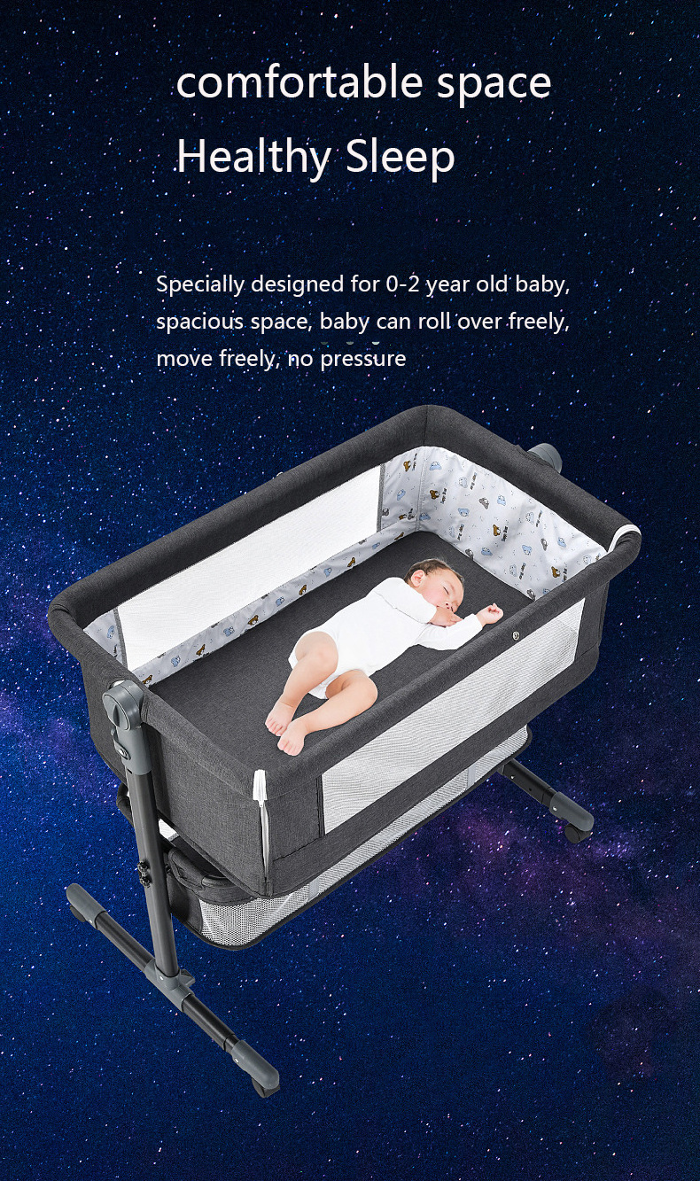 High Quality Portable Baby Cribs Folding Bedside Portable Cradle Baby Swing Bassinet Baby Crib