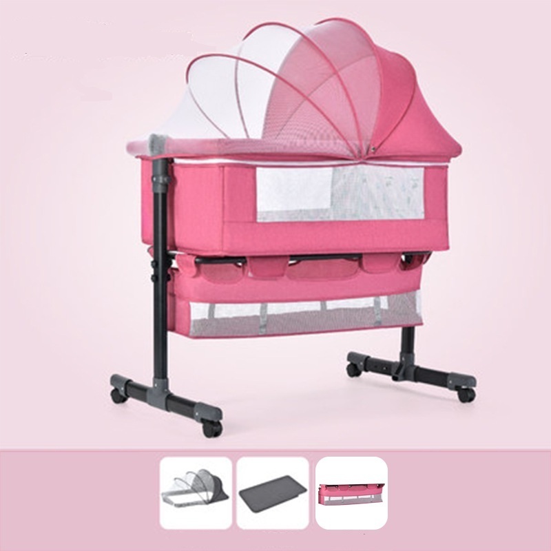 High Quality Portable Baby Cribs Folding Bedside Portable Cradle Baby Swing Bassinet Baby Crib