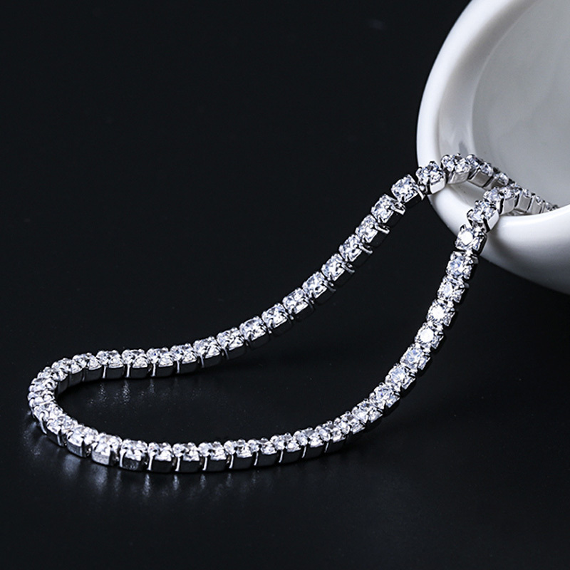 Wholesale Women Jewelry Fashion Charming 925 Sterling Silver Tennis Bracelet for girl lady women