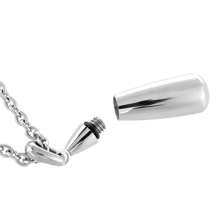 925 sterling silver teardrop cremation urn pendant pet ashes necklace