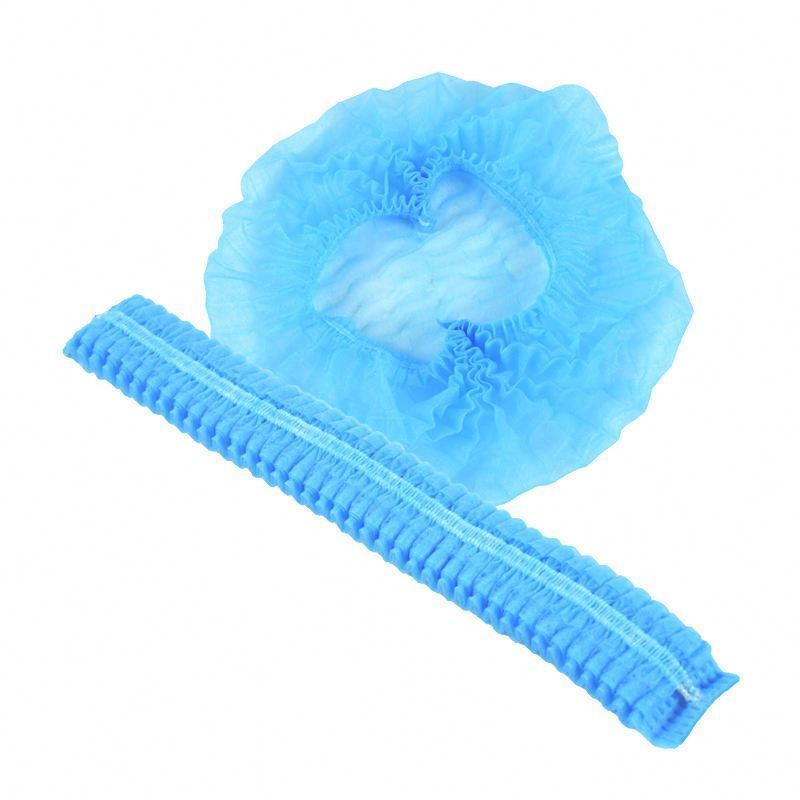 Hair net disposable clip cap for food industry worker wear food process cap bouffant cap