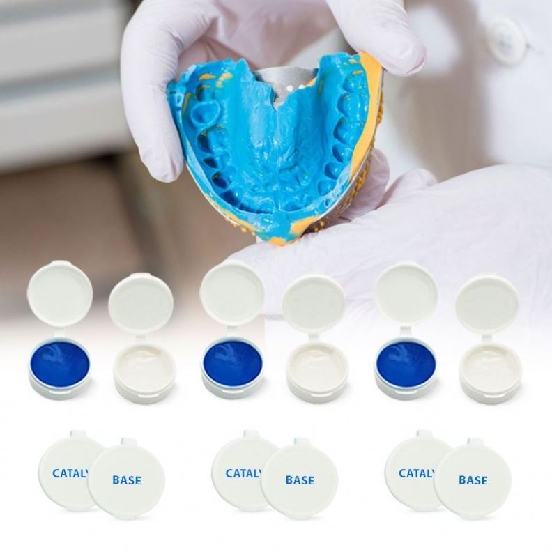 Huaer Veneers Smile Teeth Molding Kit Dental Impression Putty Silicone Material Putti Mold Grillz Mould DIY Denture Making Kit