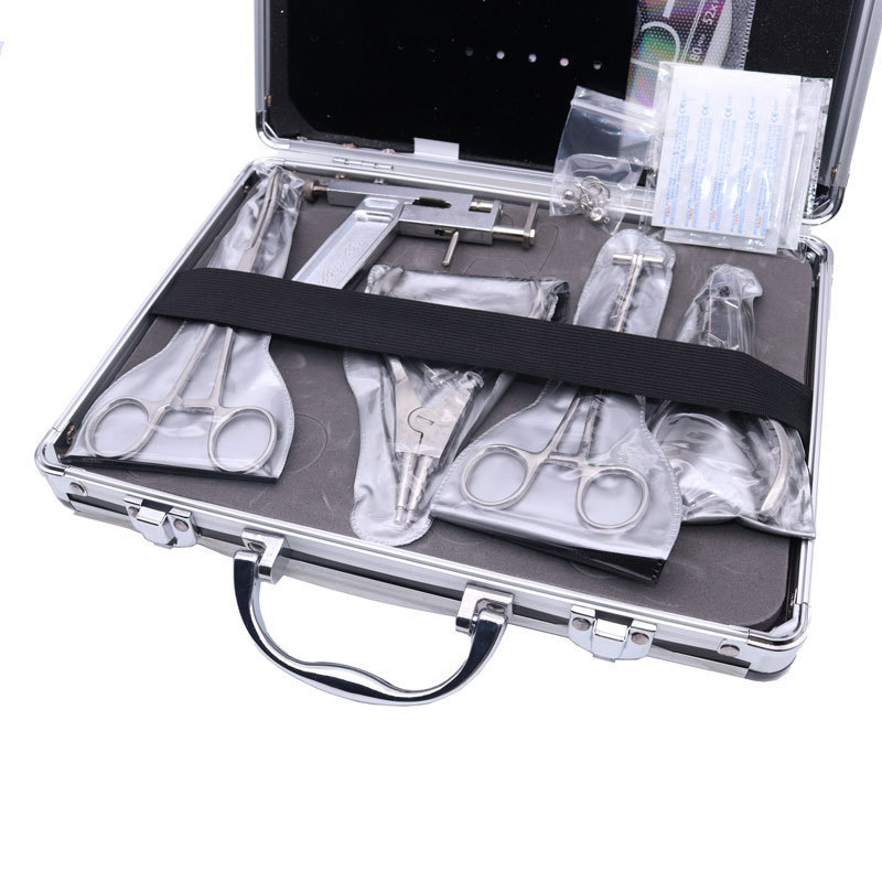 High-Quality Professional Body Piercing Kit for navel/ear/tongue 4 pliers+1 earring gun