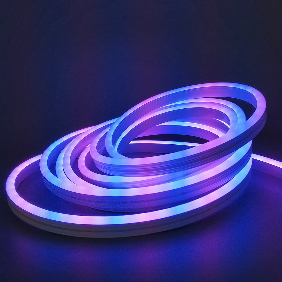 High quality 12V waterproof IP68 2835 6x12mm RGB led flexible silicone led neon rope for wholesale neon signs