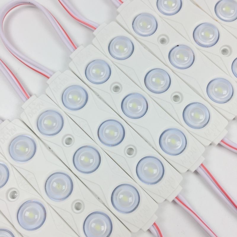 200pcs/lot led injection module 2835 SMD 3 leds waterproof IP68 DC12V 1.5W/piece LED module lights for advertising sign