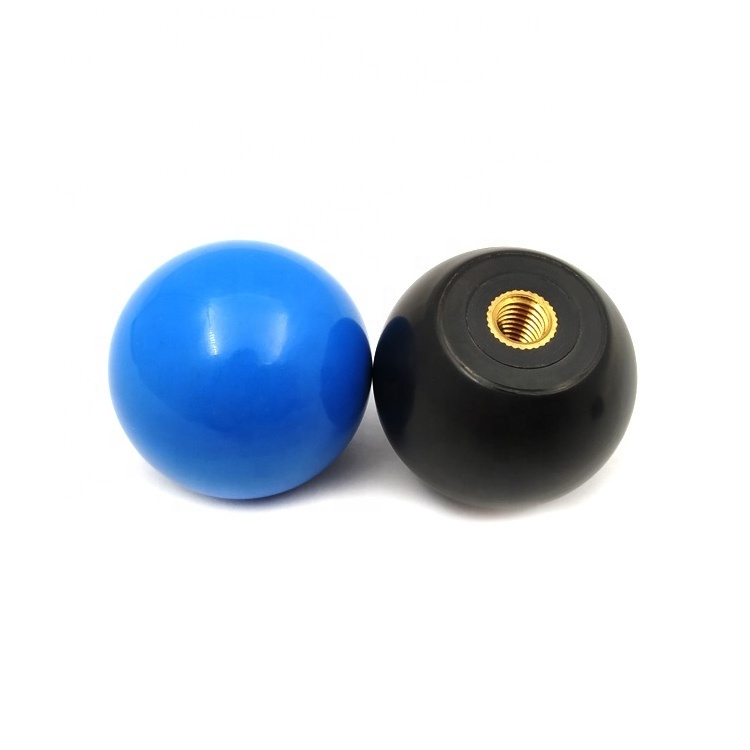 Threaded plastic ball m3 bakelite balls knob white 9001