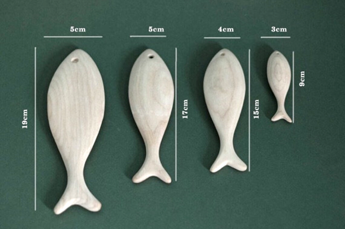 Hot Sale Unfinished 3D Wooden Fish Cutouts Ready To Ship/Handmade wooden carved plywood fish shaped/ wooden fish shape