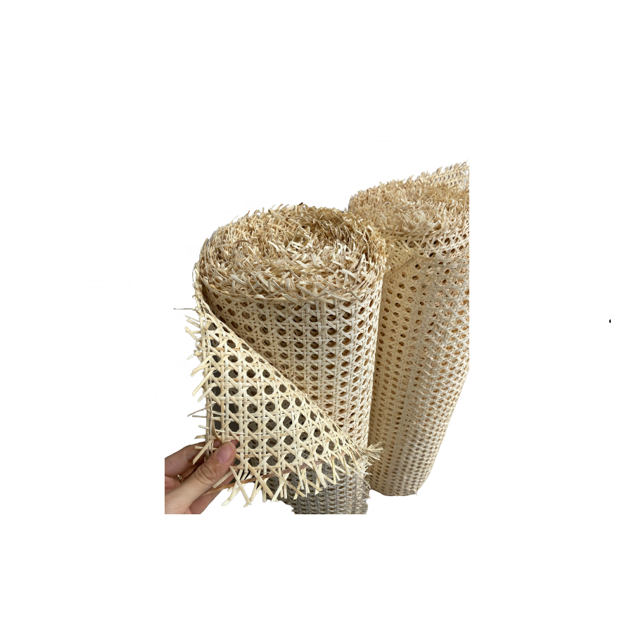 Pre Woven Rattan Open Mesh Cane/ Net Rattan Weave Wicker Cane Webbing for rattan customized crafts basket