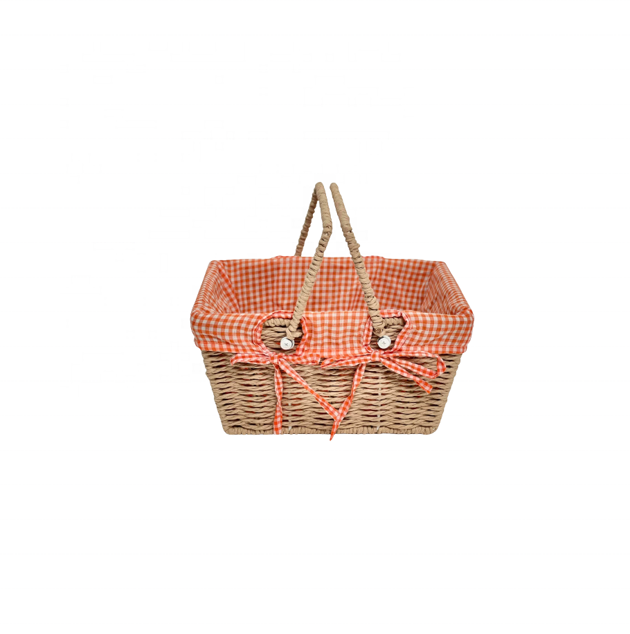 Vietnam Bamboo pen asterisk weave basket-  Bamboo container storage basket with lid for storage cake fruit home craft gifts