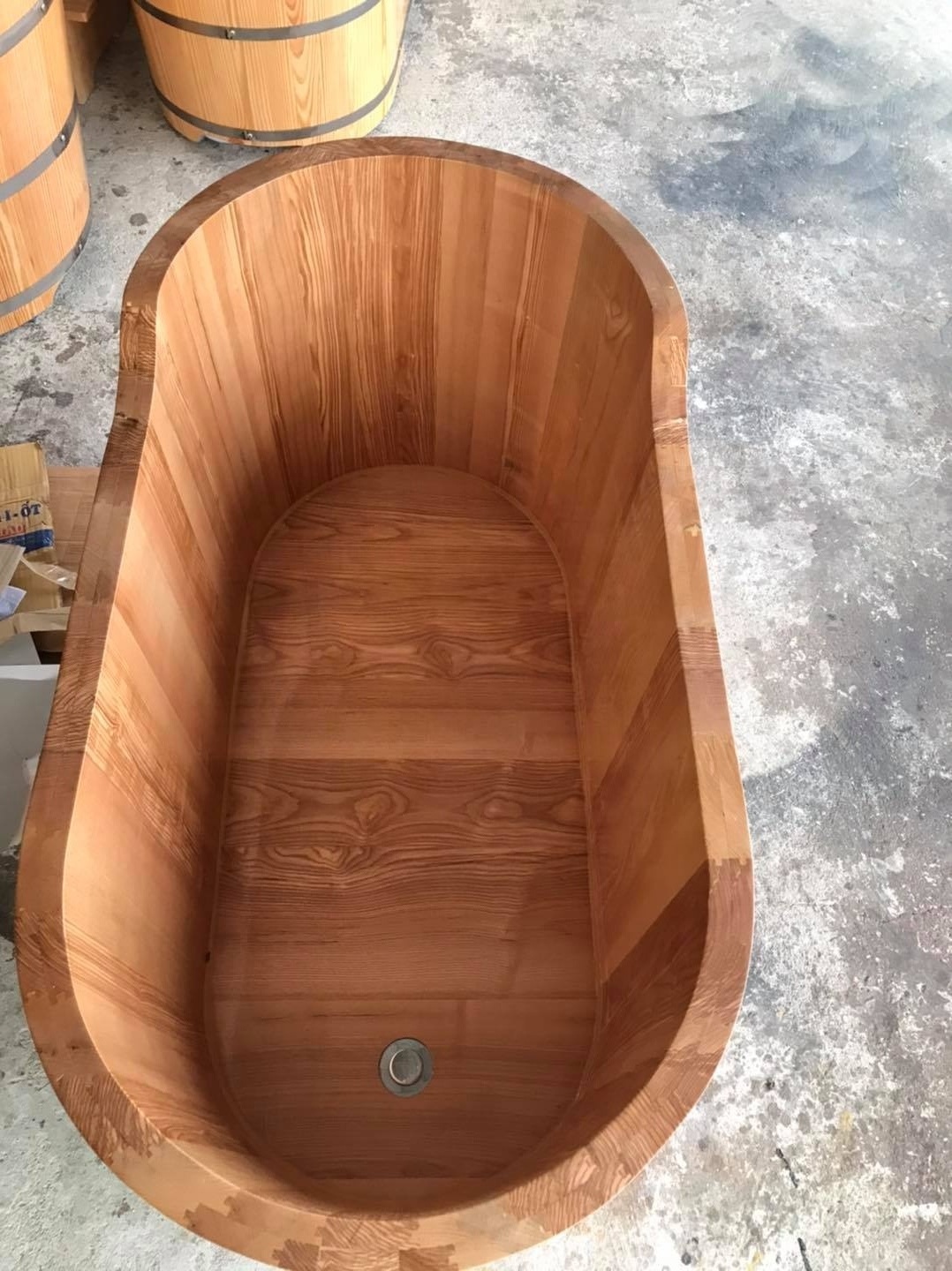 Cheapest price For Sale Wooden barrel bathtub teak wood Wooden Bathtub massage tub with accessories 99GD