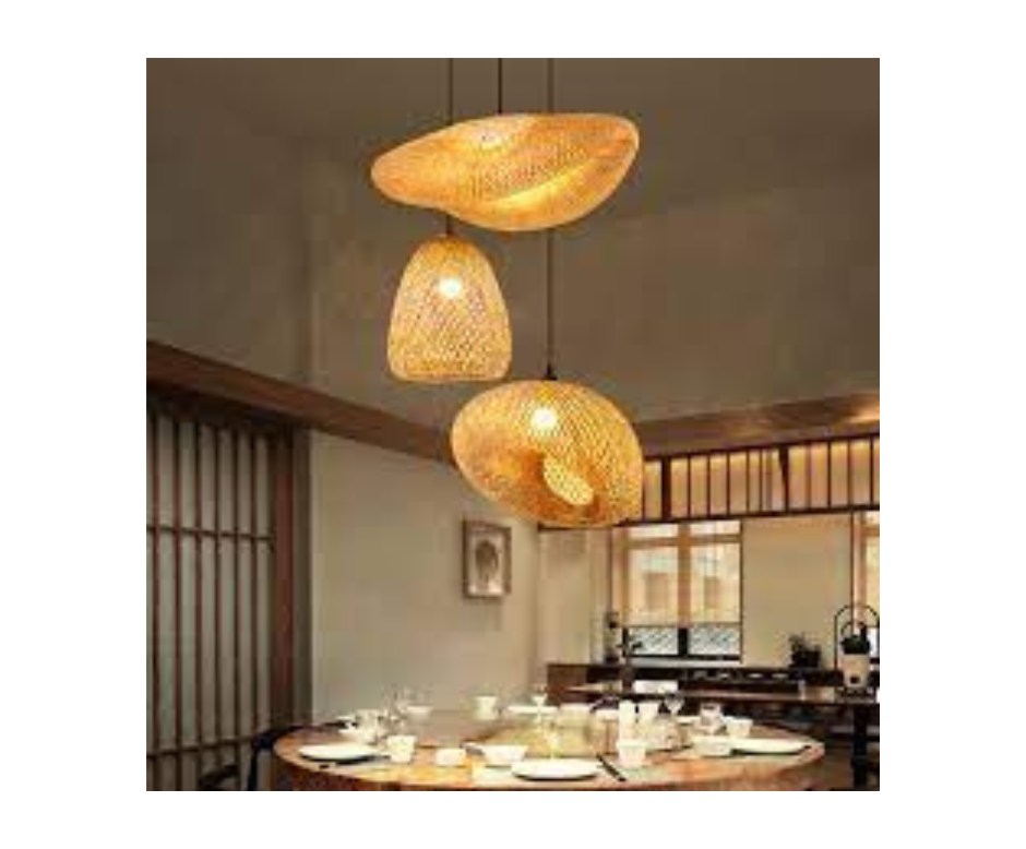 Modern Decoration Chandelier Bamboo Pendant Lamp 2023 Made In Vietnam