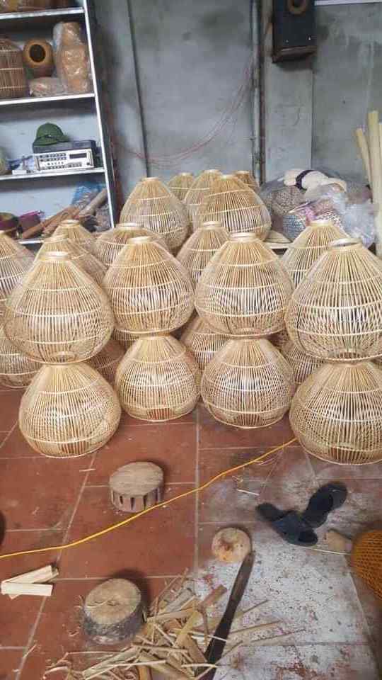 Vietnam Bamboo Art Natural Bamboo Weave Dome Shade Ceiling Light Bamboo Pendant Light 99GD