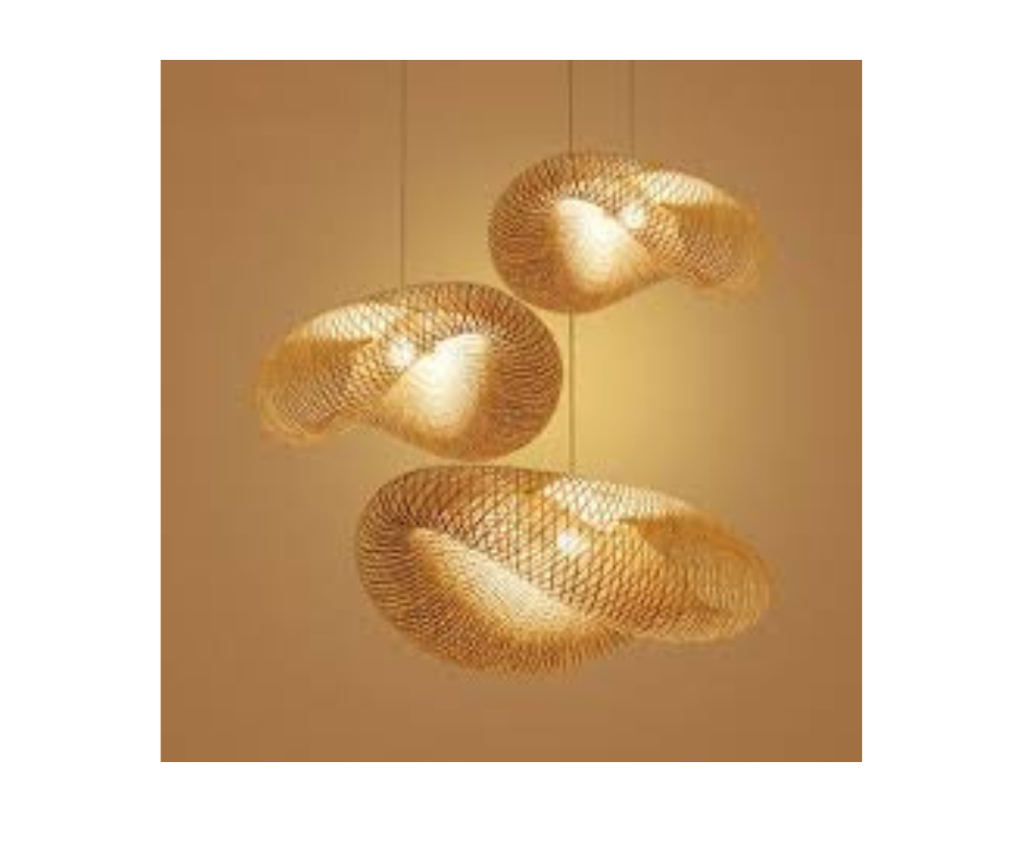 Madhatter Bamboo Weave Straw Hats Pendant Lamp in Vietnam