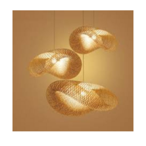 Madhatter Bamboo Weave Straw Hats Pendant Lamp in Vietnam