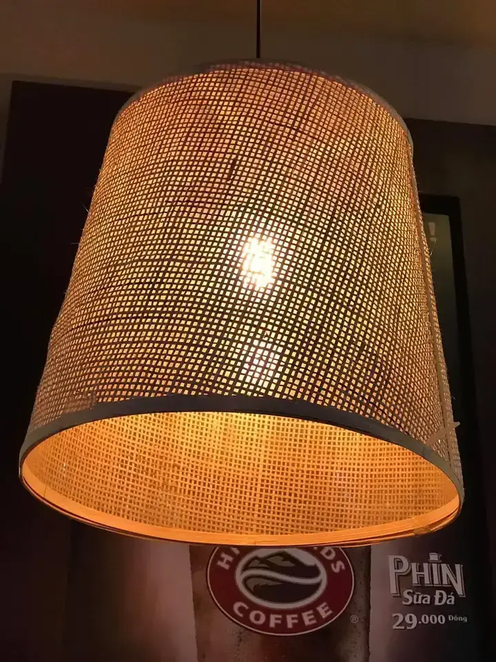 Madhatter Bamboo Weave Straw Hats Pendant Lamp in Vietnam