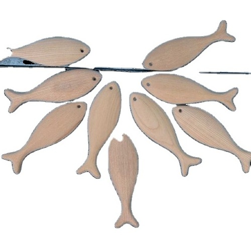 Unfinished Wooden Fish Blank Fish for DIY Craft