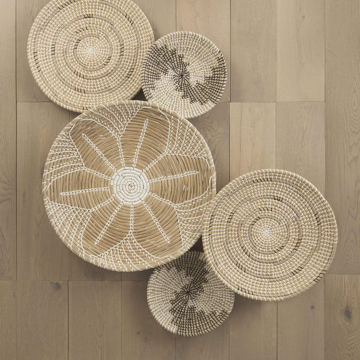 3 Piece Starburst Natural Seagrass Wall Decor Set -  Seagrass Wall Decor, Woven Wall Hanging, Wall Decor, Gifts For Mom