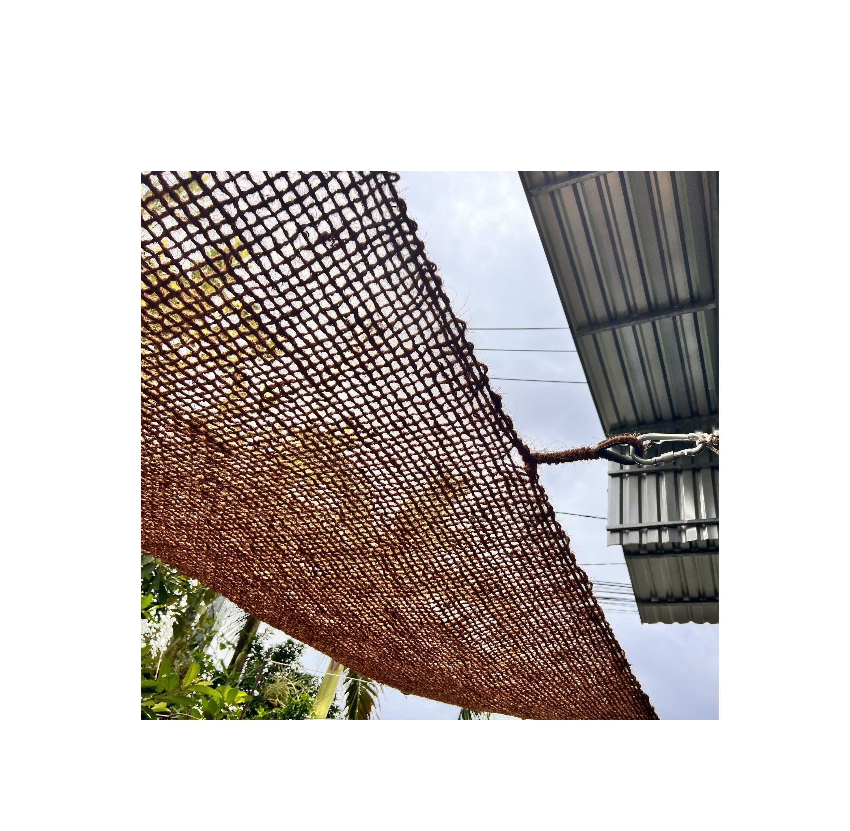 Vietnam cheap price Coir fabric shade sails Natural fiber shade structures home garden sandy99gdgmailcom whatsapp 0084587176063