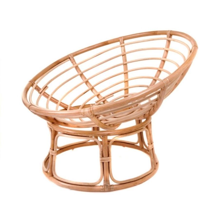 Hot Sale Comfortable Rattan Papasan Chair with Cushion Vietnamese Furniture Best Price 99GD