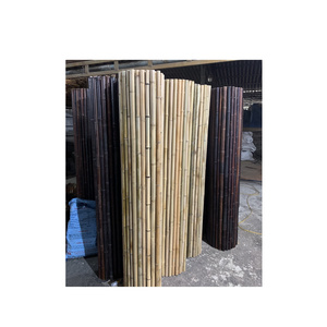 High quality Natural Bamboo Fence 8ft X 8ft / Black bamboo garden buildings /Large and Extra-Large Bamboo poles material