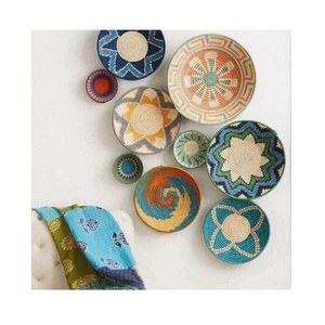 CHEAP PRICE DECORATIVE PLATES WALL HANGING WITH SEAGRASS PLATES FROM VIET NAM 99GD TOP SUPPLIER 2024