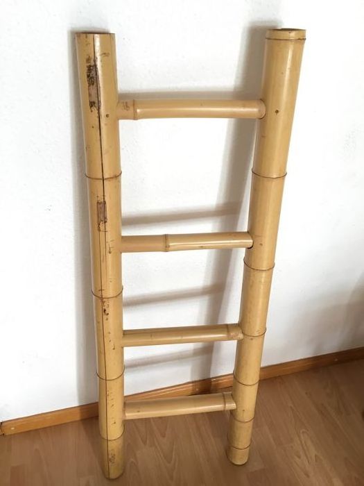 Bamboo Ladder - Decorative Ladder Rack Made From Vietnam Natural Bamboo 99GD