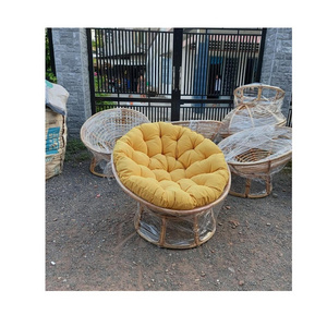 Papasan Swivel Rattan Chair