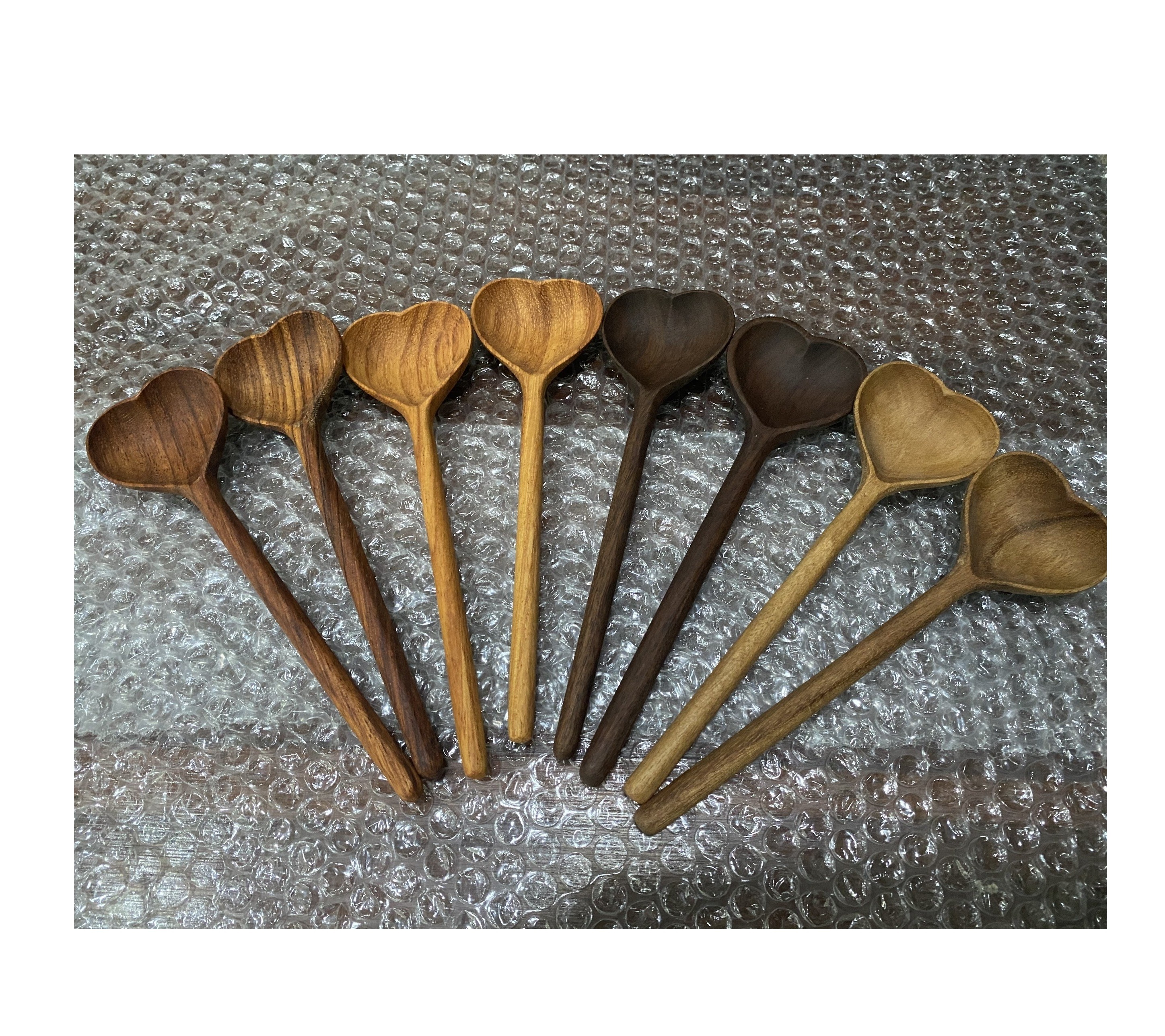 Top quality Heart Shaped Spatula Serving Spoons Mixing Spoon Wood Utensils kitchenware tableware home garden decoration gift