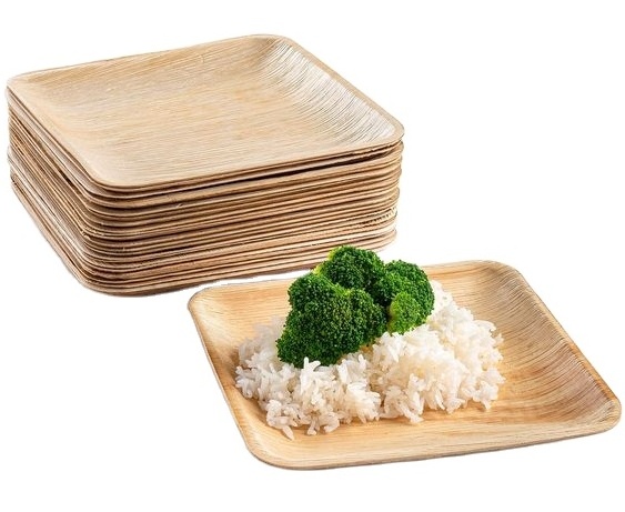 Top quality Disposable Bamboo Plates, Areca leaf products Best price for Export in Vietnam